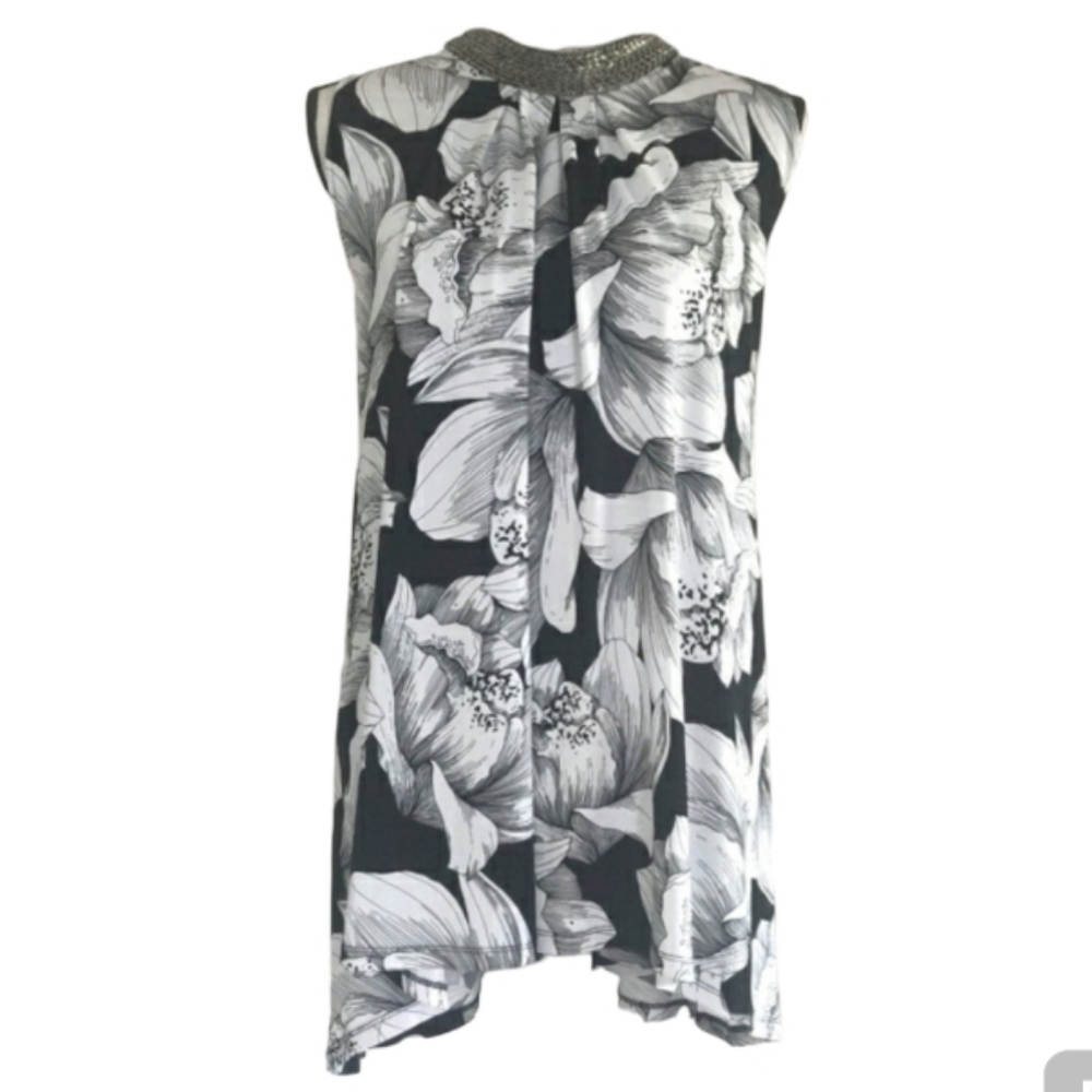 Alfani Woman Beaded Collar Blouse.